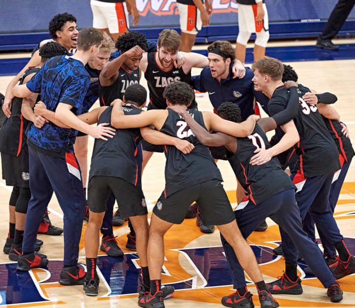 The Zags were the first team in NCAA history to beat four AP top-20 teams in their first seven games.